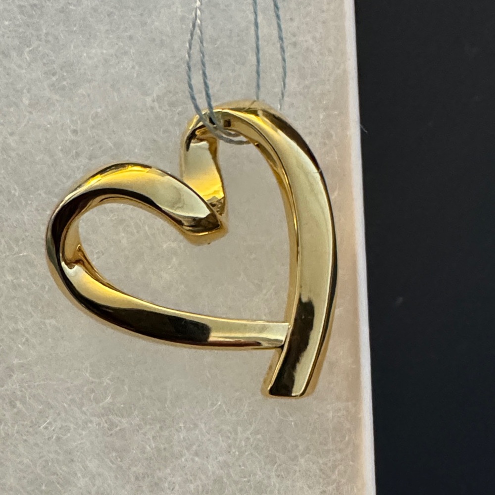18K Gold Heart Pendant